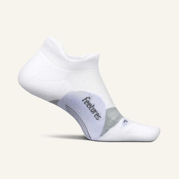 FEETURES Women's Elite Light Cushion Tab Size M In White Lilatech - Picture 1 of 7